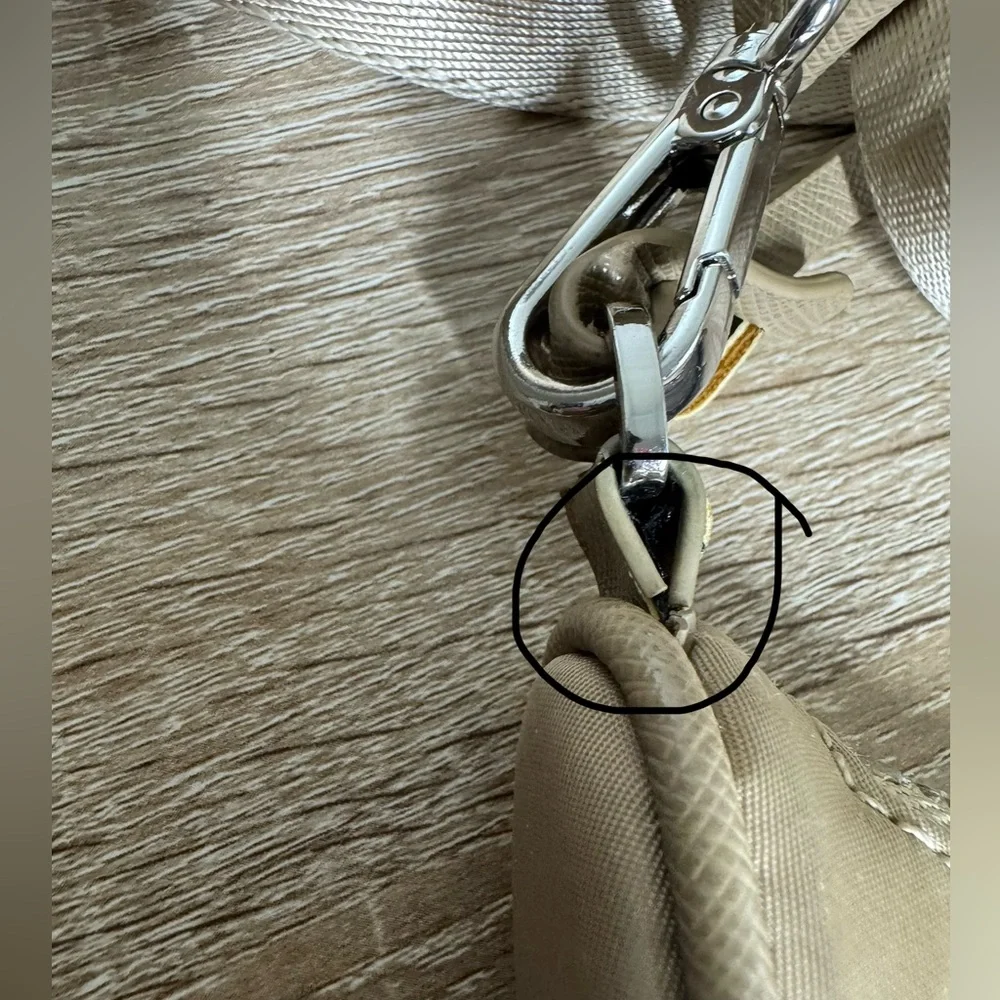 Prada Te-Edition 2005 Re-Nylon Shoulder Crossbody Bag in Beige/Cammeo Collor - Picture 9 of 16